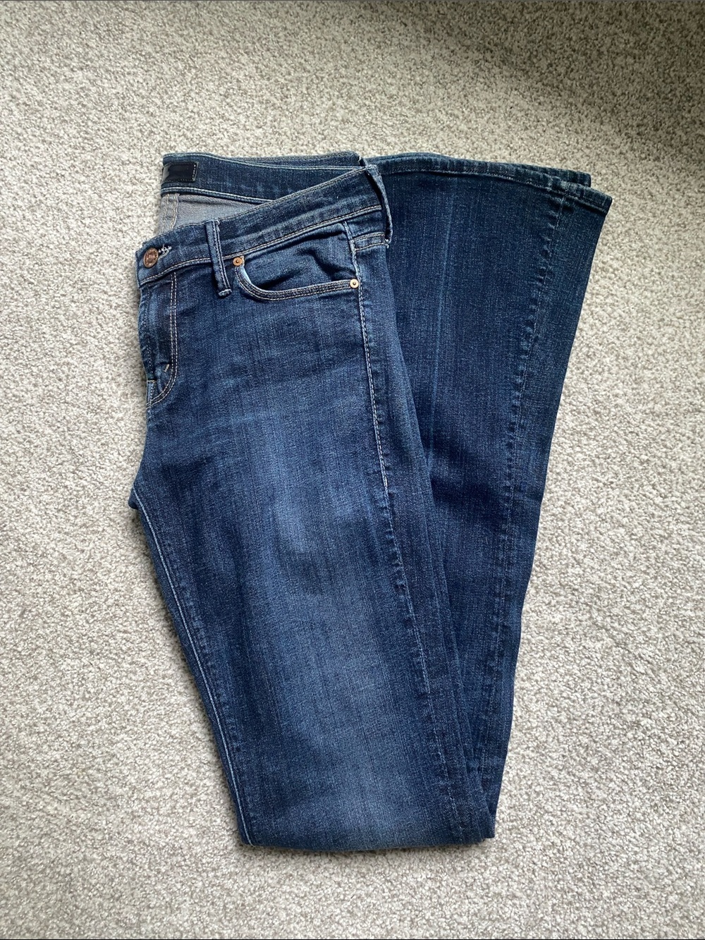 Mother The Runaway Women's Dark Blue Denim Jeans